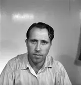 Edmund Pettersson Rederi AB. Legitimationsfotografi. Augusti 1950.