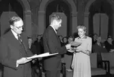 Hantverksföreningen. Gesällutnämning på stadshuset.               15 december 1950.
