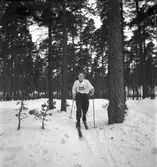 Fettisdagstävlingarna, skolungdomens skidtävlingar. 13 februari 1951.
