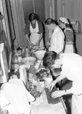 Hemgården. Torsdagklubben, matlagningskurs för herrar.  December 1951.
