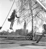 Rörbergsbarn, grupp tagna i Stenebergsparken. Maj 1951.