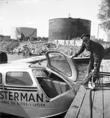 Amfibieflygplan från Stockholm vid Fredriksskans. 4 juni 1951.