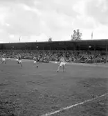 Fotboll på Strömvallen mellan Gästrikland - Dalarna. 29 juni 1951.