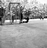 Bandymatch Bollnäs - Skutskär. 13 januari 1952.



