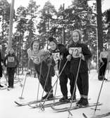 Skidtävling för barn. 3 februari 1952.