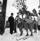 Skidtävling för barn. 3 februari 1952.