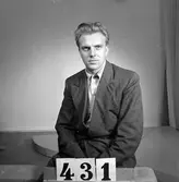 Telegrafverket legitimationskort. 30 juli 1952.
Fotografi nr 431.


