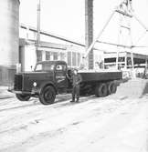 Scania-Vabis lastbil. På Siporex AB. Den 26 februari 1947