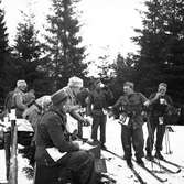 Officerarnas orienteringstävling. Februari 1939. Reportage för Gefle Posten
