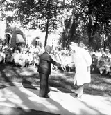 Cirkus Scotts föreställning vid lasarettet. Juni 1943

