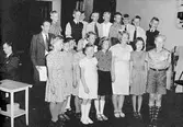 Ljusnan skolklass sjunger, taget i Gävle Radio Studio. Juni 1943
Reportage för Ljusnans Tidning Bollnäs