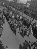 Första majdemonstration. Den 1 maj 1943