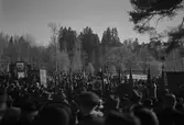Första majdemonstration. Den 1 maj 1943