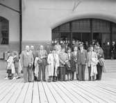 Utlandskorrespondenter besöker utställningar. Den 26 Juni 1946





