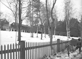 Kontraktsprost Hedberg. Jordfästning i kyrkan. Mars 1944





