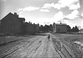 Idungatan. Längst till höger skymtar längorna vid Ericssonska stiftelsen. November 1939
