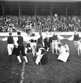 Svenska Flaggans Dag på Strömvallen. Reportage för Gefle Dagblad
År 1939

