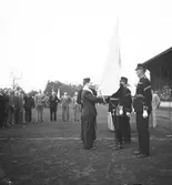 Svenska Flaggans Dag på Strömvallen. Reportage för Gefle Dagblad
År 1939

