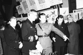 Flygutställning. Fisktorget och Brandstation. Den 7 februari 1943