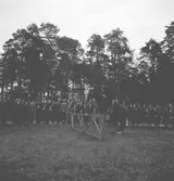 Reportage för Gefle Dagblad. Poliskåren. Hinderlöpning. Oktober 1937



