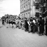 Reportage för Gefle-Posten. Stafett. Gävle runt. 1936