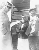 Kung Gustav V och paret Lundgren reportage för Gefle Dagblad.
