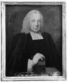 Tavla av kyrkoherde Johan Backmark, Hedesunda kyrka.  Riksdagsman A. Hilding. Den 10 mars 1942.