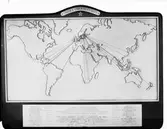 Plakett till Läkerols direktör Adolf Ahlgrens 70-årsdag. Av Hovjuveleraren Jos. A. Johansson. Den 4 april 1942.