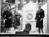 Gefle Kappmagasins skyltfönster. 