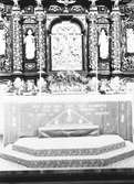 Kyrkans altare där bröllopscermonin mellan Matton och Hylander hölls. Den 7 september 1935.