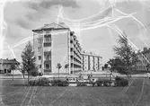 Hösten 1951. Bostadshuset har adressen Norra Gatan.
