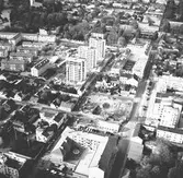 Flygfoto över Söder. Med bl.a rivningarna på söder



