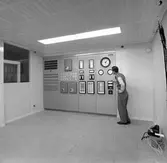 Elcentral. Den 21 januari 1957. Bilder för bok.





