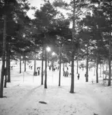 Skridskobana. Den 21 januari 1957. Bilder för bok.








