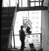 Höghusbygge på Söder.




