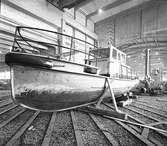 Den 24 februari 1969. Gävle Varv. Direktör Bergqvist. Båten Alderholmen

