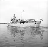 Den 12 augusti 1966. Gävle Varv. Fartyg M/S Johan Månsson


