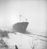 År 1966. Gävle Varv. Sjösättningen av 