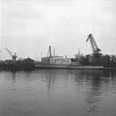 Den 27 november 1959. Gävle Varv. Båt från Ryssland.





