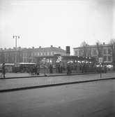 Julen 1946. Busstationen vid Stortorget