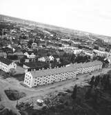 Flygbild över Brynäs. Troligtvis år 1948.