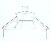 Taket på  Borgmästaren 5, Östra Sjögatan. Lilla Torget.