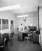 Kontoret, den 20 oktober 1956
Swendsén & Wikström Värmepannefabrik på Brynäs, köptes upp av Svenska Järnvägsverkstad 1955 och fick namnet ASJ-PARCA.

