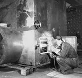 Svetsning
Swendsén o Wikström Värmepannefabrik på Brynäs under 1940talet
hade man 300 anställda. Företaget köptes upp 1955 av Svenska Järnvägsverkstad och fick namnet ASJ-PARCA.

