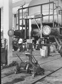 Lyftmaskin för järnvägsvagnar, den 22 maj 1958
Swendsén o Wikström Värmepannefabrik på Brynäs, köptes upp 1955 av Svenska Järnvägsverkstad och fick namnet ASJ - Parca
