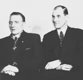 Från vänster Karlsson och Martin Johansson. Mekanisk verkstad med ursprung i Lindahl & Runers Mekaniska Verkstad. 1893 ombildades till Gefle Verkstad AB där även Brynäsvarvet ingår sedan 1896. Ändrade 1910 till Gefle Verkstad & Gjuteri AB. 1924 till namnet AB Gavleverken. Anlade 1938 ett emaljeringsverk. Företaget köptes 1959 av GA Plagan AB.
