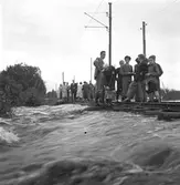 Översvämning. 18 augusti 1945