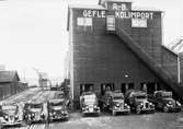 AB Gefle Kolimport. Den 31 mars 1938
Kross- och sorteringsanläggning för koks. Blev en av de stora kolfirmorna i Norrland.


