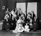 Östlund, kyrkoherde. Bröllopsgrupp tagen på Strömdalen 1929.
