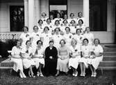 Fröken Zedrén
foto av skolklass med lärarinnor

Juni 1936


